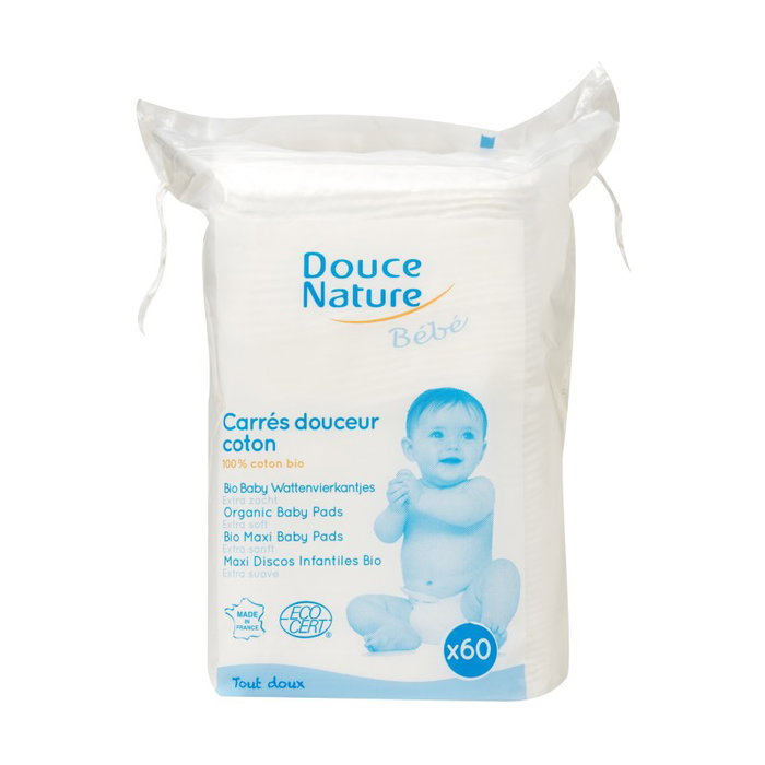 DOUCE NATURE Coussinets de coton pour bébé 60 unités DOUCE NATURE Coussinets de coton pour bébé 60 unités