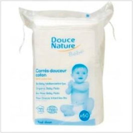 DOUCE NATURE Almohadillas de algodón para bebé 60ud.