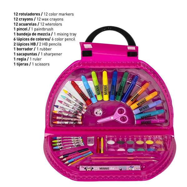 Cerdá Set papeterie à colorier 50 pièces Minnie Cerdá Set papeterie à colorier 50 pièces Minnie