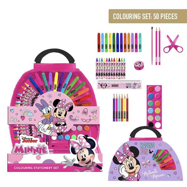 Cerdá Set papeterie à colorier 50 pièces Minnie Cerdá Set papeterie à colorier 50 pièces Minnie