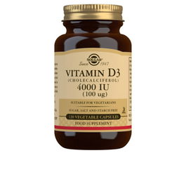 Solgar Vitamine D3 4000 UI 100 µg Capsules Végétales Cholecalciferol 120 Unités