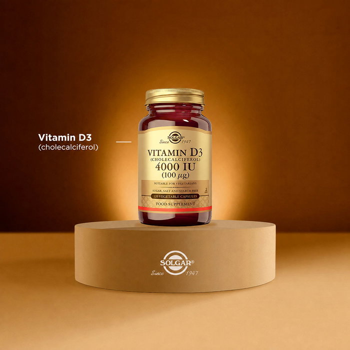 Solgar Vitamine D3 4000 UI (100 µg) - 120 Capsules végétales