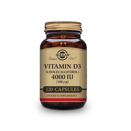 Solgar Vitamine D3 4000 UI (100 µg) 120 capsules végétales Solgar Vitamine D3 4000 UI (100 µg) 120 capsules végétales