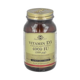 Solgar Vitamine D3 4000 UI (100 µg) 120 capsules végétales