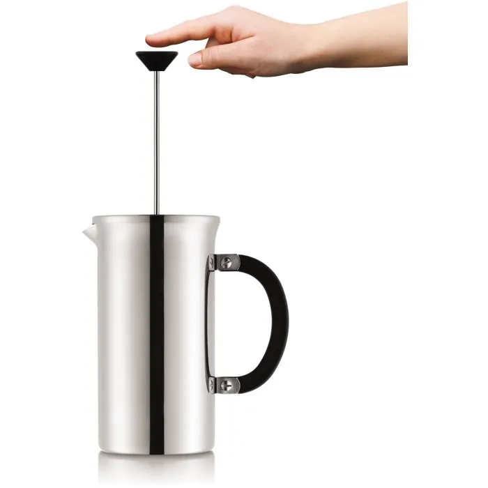 BODUM Tribute Press - Cafetière à piston métallique - 8 tasses (1 l)