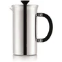 BODUM Tribute Press - Cafetière à piston métallique - 8 tasses (1 l)