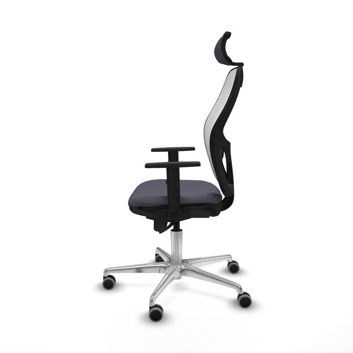 Piqueras y Crespo Chaise de Bureau avec Appui-tête Jorquera 1D086G2 Gris foncé