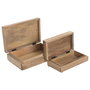 Boîte à bijoux Home ESPRIT Marron Bois de manguier 25,5 x 18 x 9 cm