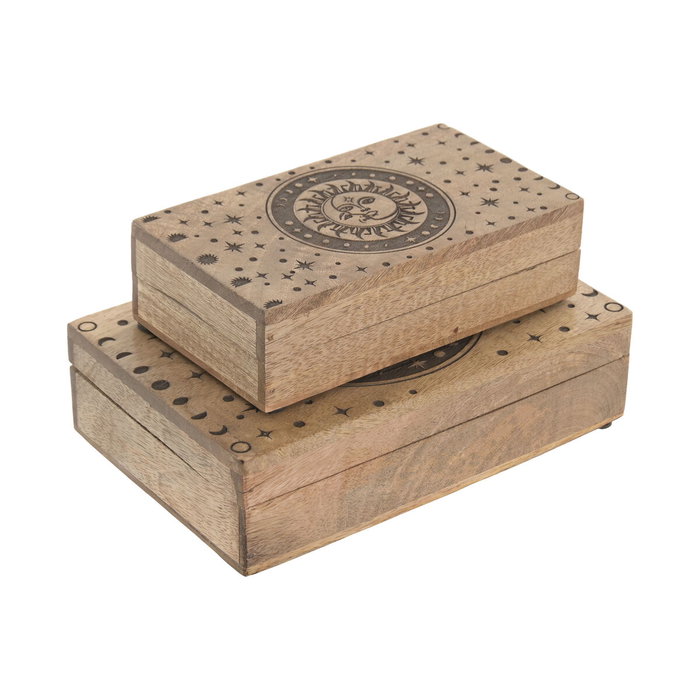 Boîte à bijoux Home ESPRIT Marron Bois de manguier 25,5 x 18 x 9 cm Boîte à bijoux Home ESPRIT Marron Bois de manguier 25,5 x 18 x 9 cm