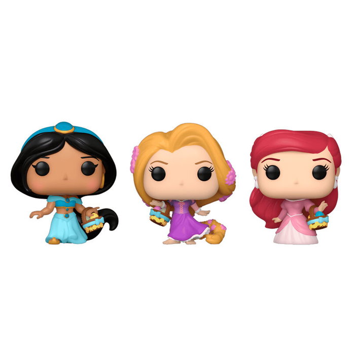 FUNKO Blister 3 figurines Carrot Pocket POP Disney Princesses Rapunzel Ariel Jasmine FUNKO Blister 3 figurines Carrot Pocket POP Disney Princesses Rapunzel Ariel Jasmine