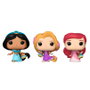 FUNKO Blister 3 figurines Carrot Pocket POP Disney Princesses Rapunzel Ariel Jasmine