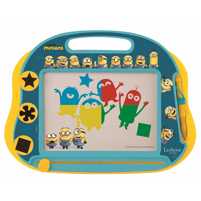 Lexibook Ardoise Magique Minions Format A5 avec Accessoires Magnétiques