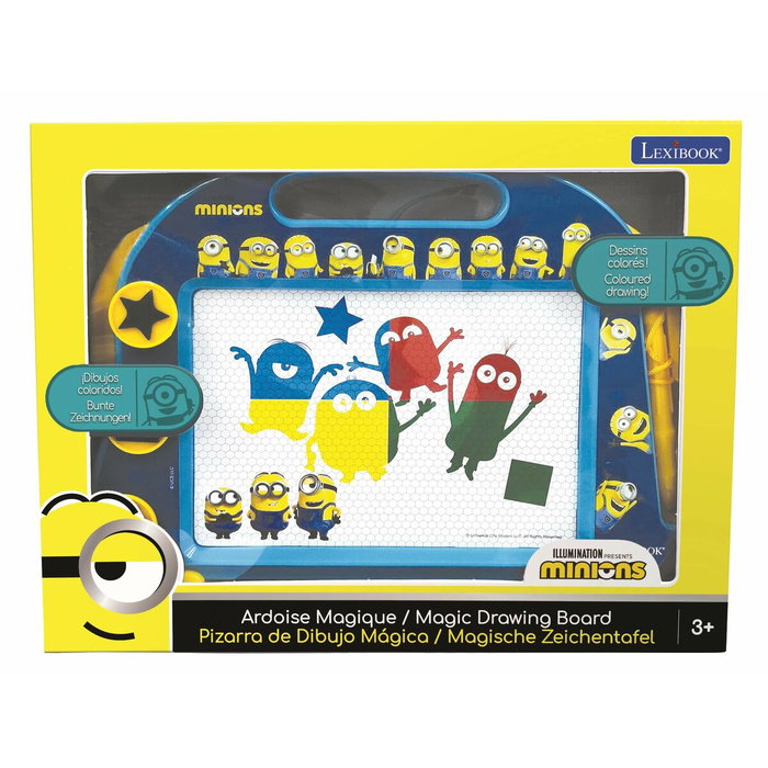 Lexibook Ardoise Magique Minions Format A5 avec Accessoires Magnétiques