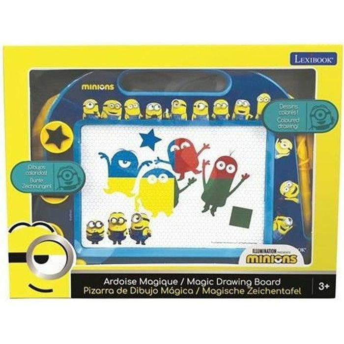 Lexibook Ardoise Magique Minions Format A5 avec Accessoires Magnétiques
