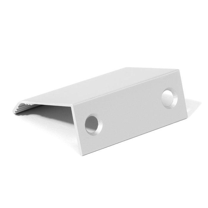 VIEFE Tirador Curve en aluminium pour meubles - Finitions Blanc mat, Noir mat ou Anodisé mat - Distances entre trous 32 mm ou 128 mm