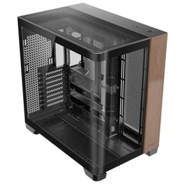 Antec C8 Curve Wood Boitier PC Full Tower ATX - Panneau en verre et bois, USB 3.2 Type C, Noir