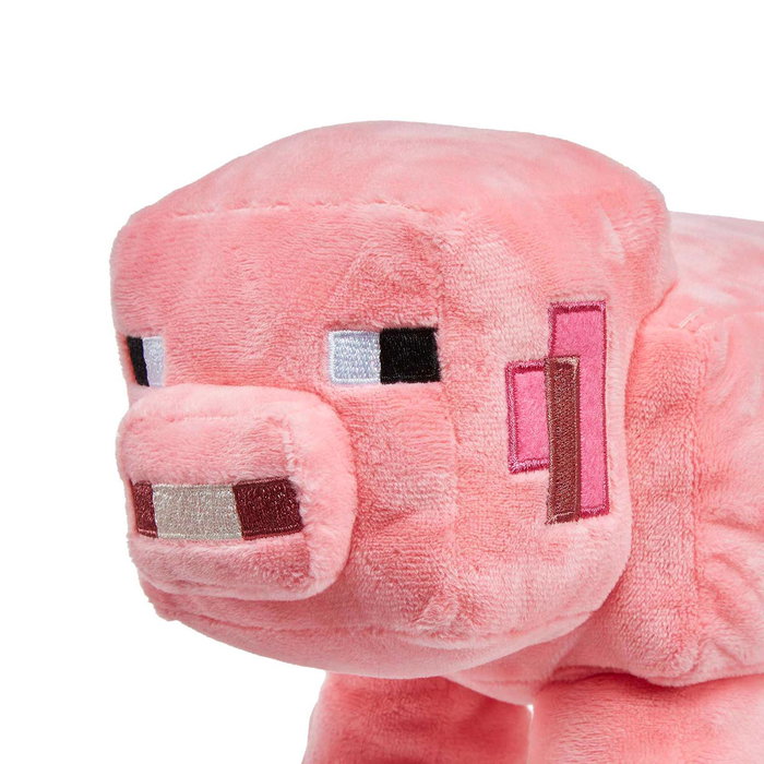 Mattel Peluche Minecraft Cerdo 20 cm Hbn42 - Peluche officiel super-héros, matériau premium, multilingue