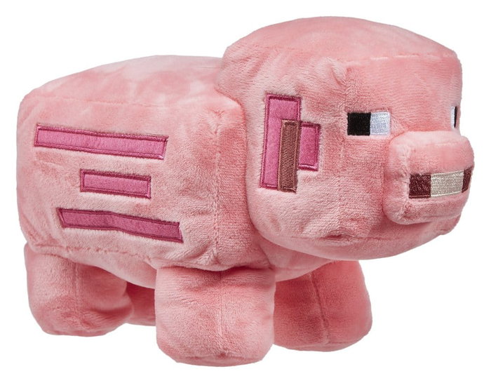 MATTEL Peluche Cochon Minecraft 20 cm