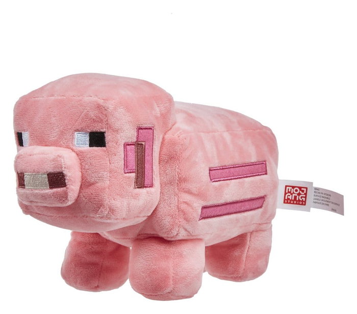 MATTEL Peluche Cochon Minecraft 20 cm