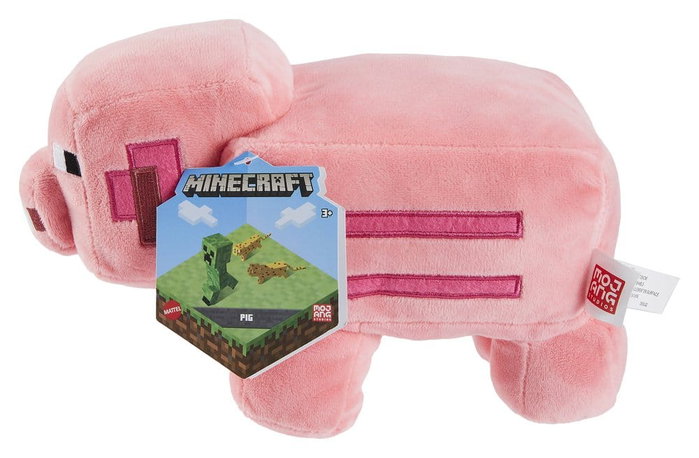 MATTEL Peluche Cochon Minecraft 20 cm