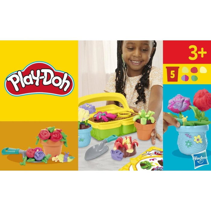 Hasbro Play-Doh Blooming Flowers - Set de jeu de pâte à modeler pour créer des fleurs, à partir de 3 ans