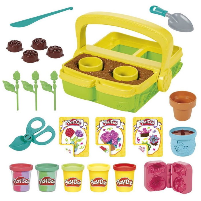 Hasbro Play-Doh Blooming Flowers - Set de jeu de pâte à modeler pour créer des fleurs, à partir de 3 ans