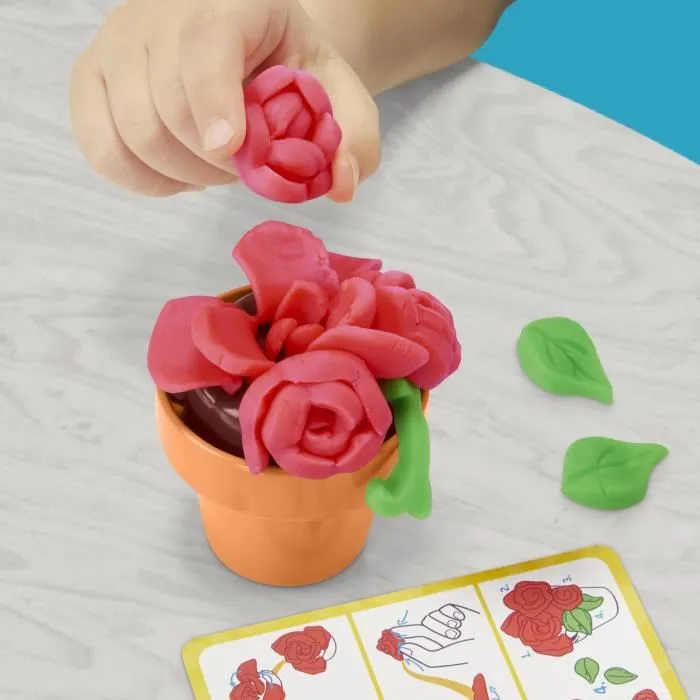 Play-Doh Coffret Mon Jardin de Fleurs - Pâte à Modeler Inspirée du Jardinage et de la Nature - Loisirs Créatifs Enfant - À Partir de 3 Ans