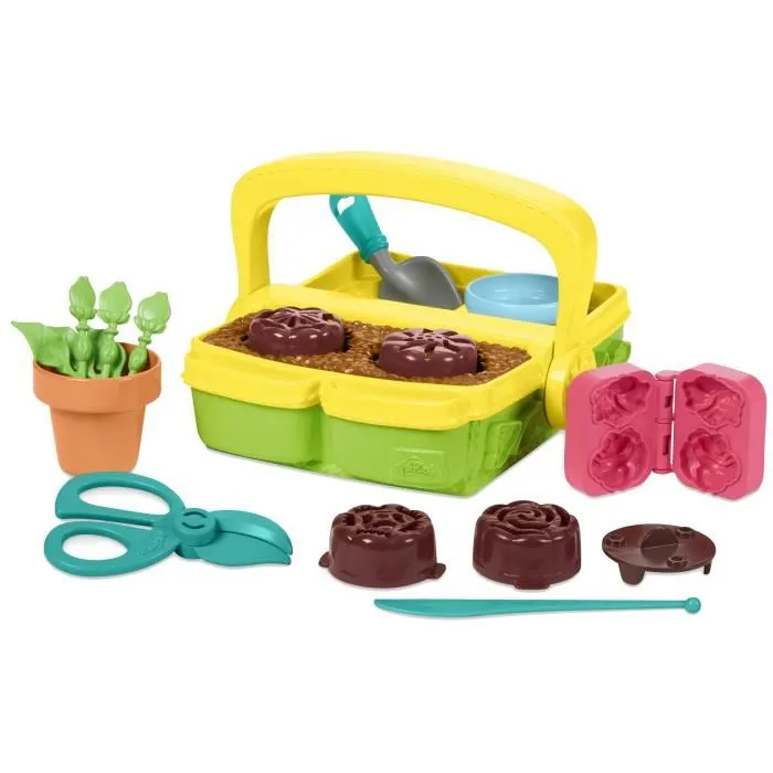 Play-Doh Coffret Mon Jardin de Fleurs - Pâte à Modeler Inspirée du Jardinage et de la Nature - Loisirs Créatifs Enfant - À Partir de 3 Ans