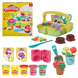Play-Doh Kit de Jeu Créatif Mi Jardín G0492 - Pot et Vase avec Pâte à Modeler pour Créer des Fleurs - 3 Ans et Plus - Anglais, Français, Allemand, Italien, Portugais, Espagnol