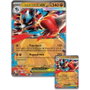 POKEMON JEU DE CARTES - Blister Mega Lucario EX - 5 paquets TCG + carte promo + figurine + carte géante + code JCC Pokemon Live - Version espagnol