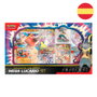 POKEMON JEU DE CARTES - Blister Mega Lucario EX - 5 paquets TCG + carte promo + figurine + carte géante + code JCC Pokemon Live - Version espagnol