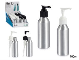 BERILO Lot de 48 distributeurs en aluminium 100 ml avec présentoir