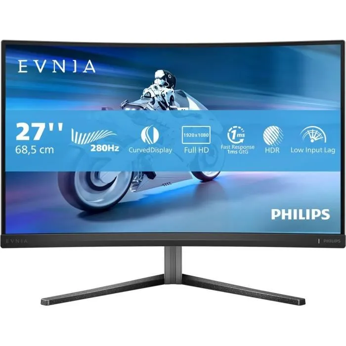 Philips Evnia 27M2C5200W 27 pulg. Full HD 280Hz Incurvé