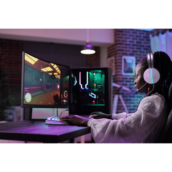 Philips Evnia 27M2C5200W/00 - Ecran PC Gaming 27 Pouces QHD 240 Hz Courbé 1000R avec Ambilight