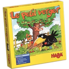 HABA - Jeu de société coopératif 'Le Petit Verger' pour enfants - Cueillette de cerises avec dé et corbeau