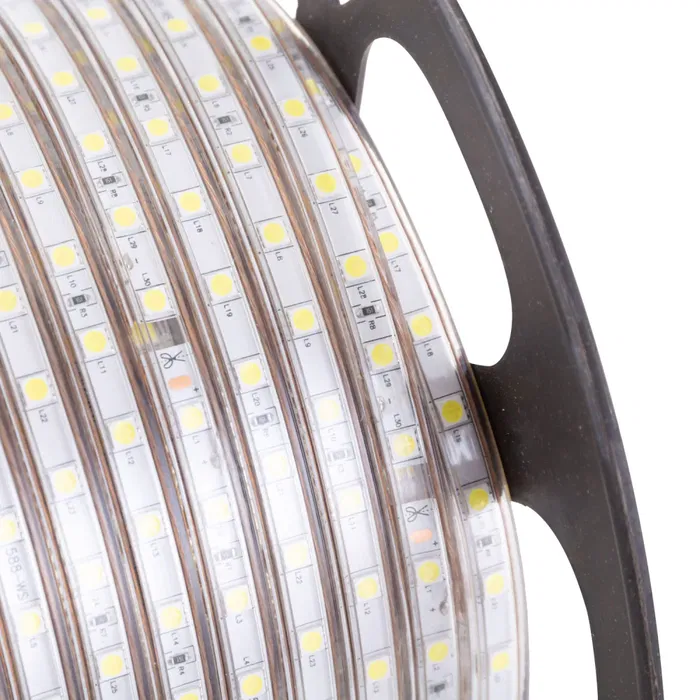 Bande LED 60 LEDs/M 500W 42.000Lm 4200K SMD5050 220VAC IP65 x50M 40.000H [HO-220-60-50M-W]