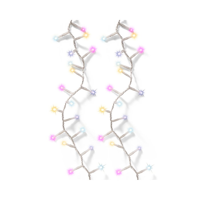 Lumineo Guirlande lumineuse multifonction 16 m, 500 LED multicolor rose Lumineo Guirlande lumineuse multifonction 16 m, 500 LED multicolor rose