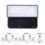 Edm Aplique solaire LED 12W 1600lm 6500K avec capteur de mouvement IP54 batterie lithium 3.7V 4400mAh