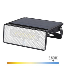 Edm Aplique solaire LED 12W 1600lm 6500K avec capteur de mouvement IP54 batterie lithium 3.7V 4400mAh
