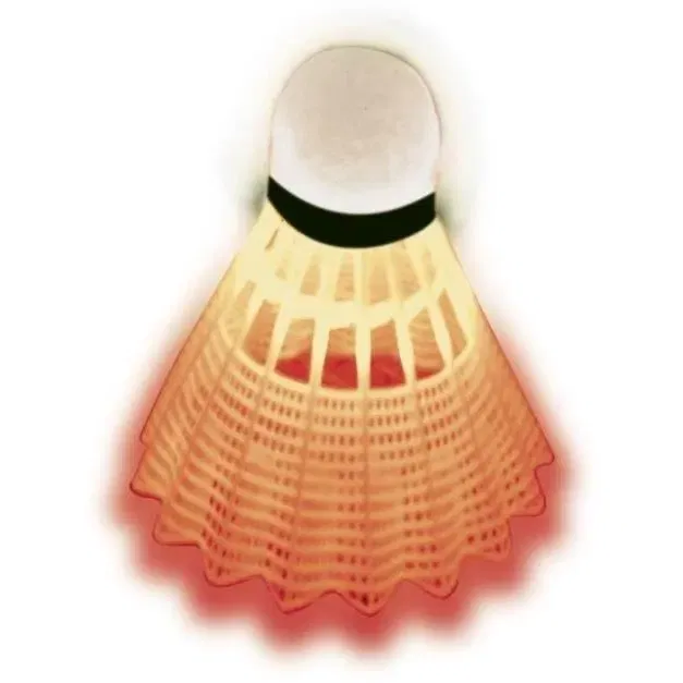 Talbot Torro Set de badminton Magic Night LED avec raquettes robustes, volants lumineux vert/rouge et sac de transport