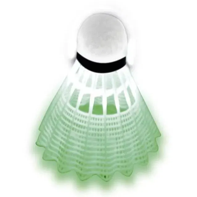Talbot Torro Set de badminton Magic Night LED avec raquettes robustes, volants lumineux vert/rouge et sac de transport
