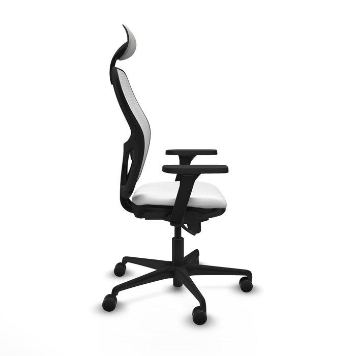 Piqueras y Crespo 3D036N1 Chaise de Bureau avec Appui-tête Blanc