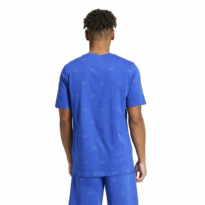 T-shirt à manches courtes homme Adidas Essentials Monogram Bleu