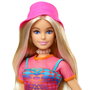 Barbie Muñeca Viajera Italia Hwh97 Mattel - Poupée Voyageuse avec Tenue d'Été, Sandales, Chapeau et Lunettes de Soleil