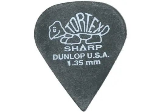 Dunlop Pack de 12 Tortex Sharp 1,35mm Médiators Dunlop Pack de 12 Tortex Sharp 1,35mm Médiators