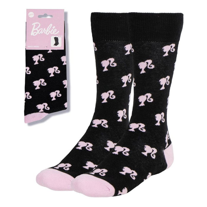 Cerdá Chaussettes Barbie Noir Rose Unisexe Taille Unique 36-43 Lot de 1 Paire Cerdá Chaussettes Barbie Noir Rose Unisexe Taille Unique 36-43 Lot de 1 Paire
