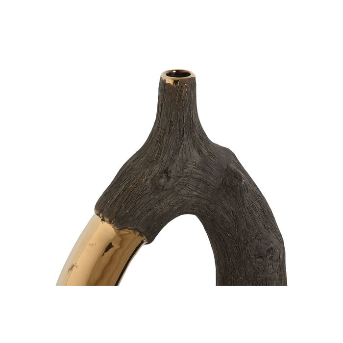 Vase Home ESPRIT Marron Doré Grès Moderne 20 x 8 x 31 cm Vase Home ESPRIT Marron Doré Grès Moderne 20 x 8 x 31 cm