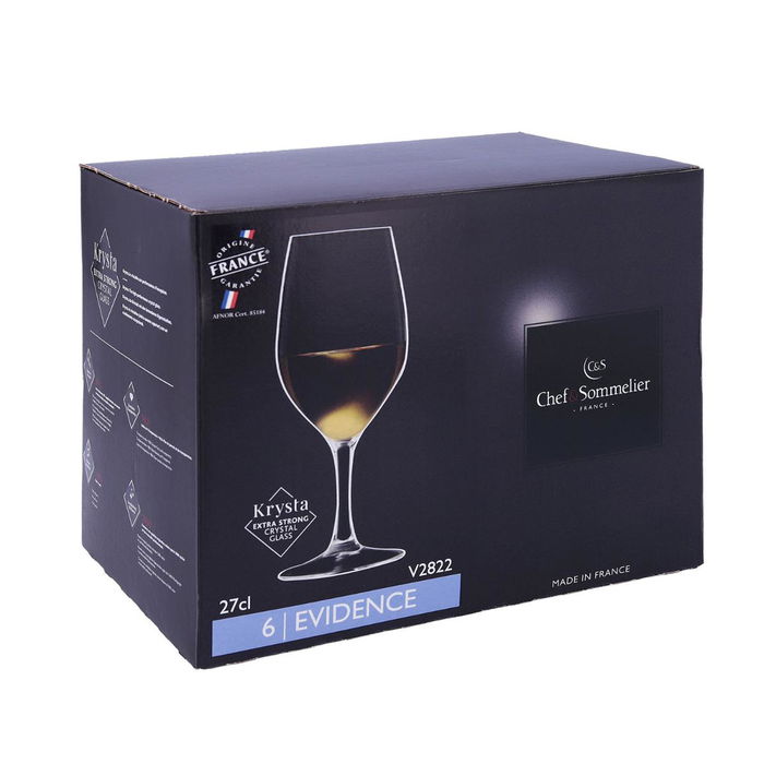 Chef & Sommelier Verres à Vin Krysta Evidence 27 cL - Lot de 6