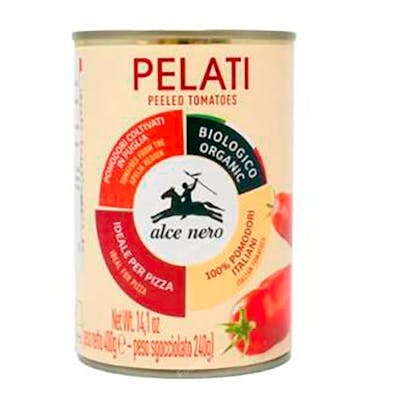 Alce Nero Tomates Pelés Bio 400 g en Conserve - Tomates entiers pelés issus de l'agriculture biologique Alce Nero Tomates Pelés Bio 400 g en Conserve - Tomates entiers pelés issus de l'agriculture biologique