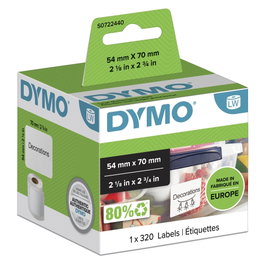Dymo Étiquettes Polyvalentes 54 x 70 mm, 320 unités